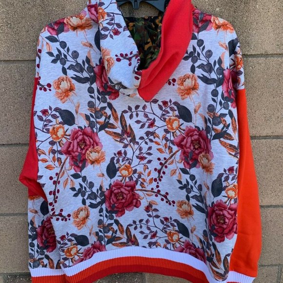 Banana Republic x Prep Curry Floral Hooded Sweatshirt - Size Small - Picture 3 of 3